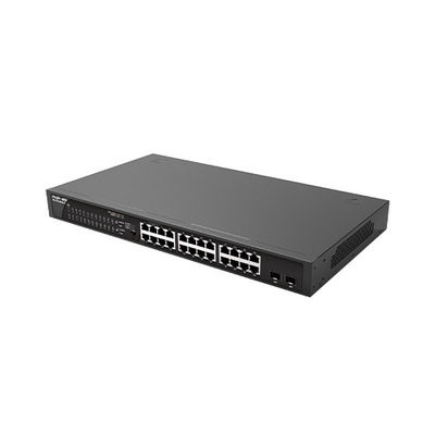 RG-ES126GS-LP24 100G Switch de red de acceso POE Plug and Play con 2 puertos aguas arriba