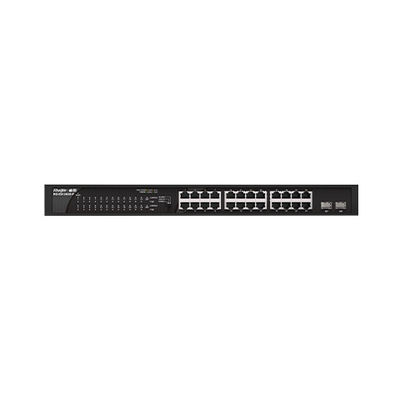 RG-ES126GS-LP24 100G Switch de red de acceso POE Plug and Play con 2 puertos aguas arriba