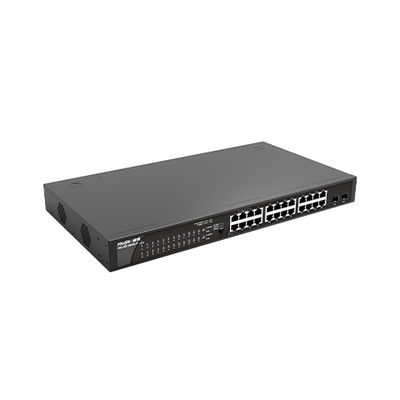 RG-ES126GS-LP24 100G Switch de red de acceso POE Plug and Play con 2 puertos aguas arriba