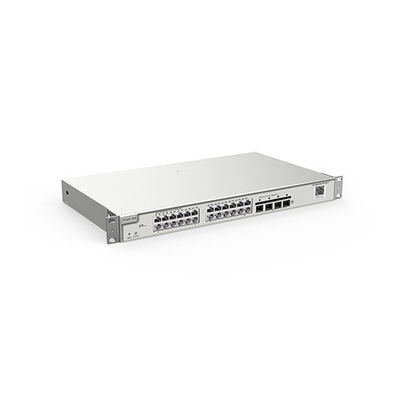 24 puertos 10/100/1000Mbps Layer 2 Managed Switch con 4 puertos ascendentes y ERPS